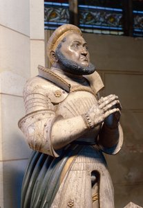 Lifesize Alabaster Statue of the Elector Frederick the Wise, at the Castle Church, Wittenberg, c.1529-21