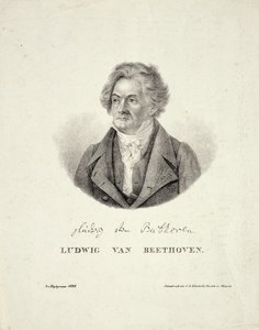 Ludwig van Beethoven (1770-1827) Engraved by C.F. Klinkicht by German School