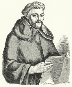 Luis de Leon, Spanish Lyrical Poet (engraving) by German School