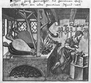 Making Traps, illustration from LArt de lArtillerie by Wolff de Senftenberg, late 16th century