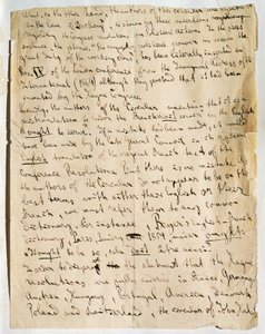 Manuscript page of article by Karl Marx, in International Herald newspaper, published January 25