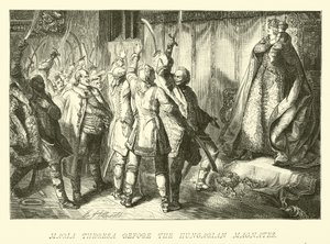 Maria Theresa Before the Hungarian Magnates by German School