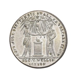 Medal Commemorating Wellington and Blücher at Waterloo by German School