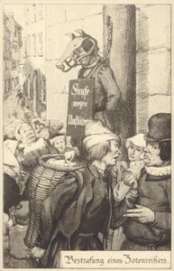 Medieval punishment for obscenity by German School