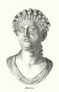 Messalina, third wife of the Roman Emperor Claudius by German School