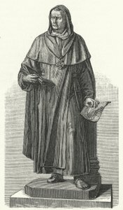 Monument to the German Saint Albertus Magnus at his birthplace of Lauingen, Bavaria by German School