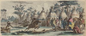Native Americans Racing by German School