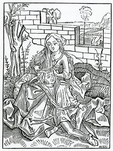 Of folys that can nat kepe secrete theyr owne counsell, illustration from Alexander Barclay
