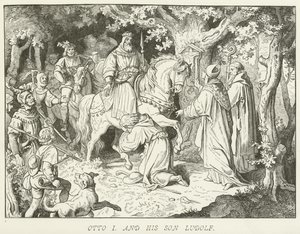 Otto I and His Son Ludolf