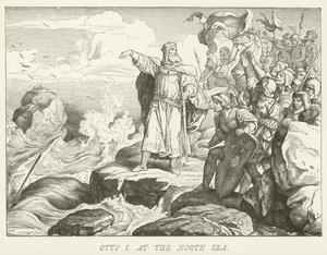 Otto I at the North Sea by German School