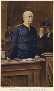 Otto von Bismarck during a speech to the Reichstag