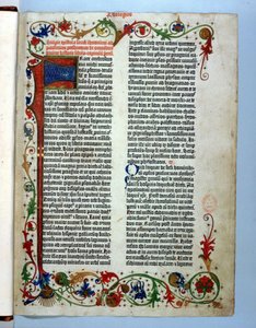 Page from the Gutenberg Bible, Mainz, c.1455 by German School
