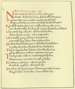 Page of the Paraphrase of the Gospel by German School