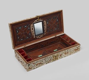Painted Ivory Marriage Casket