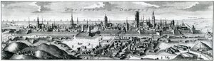 Panoramic View of Danzig (Gdansk) by German School