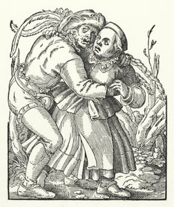 Peasants Dancing by German School
