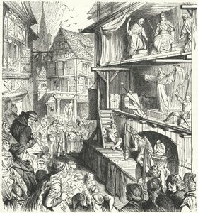 Performance of a Passion Play in the 16th Century by German School