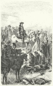 Peter the Great of Russia at the Battle of Poltava by German School