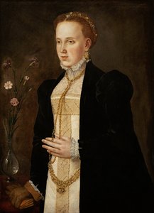 Portrait of Philippine Welser (1527-1580) by German School