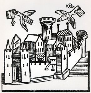 Pigeon Post, 1488 by German School
