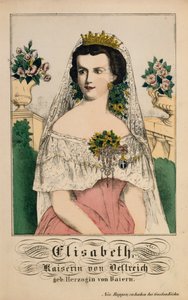 Portrait of Elizabeth of Bavaria, Empress of Austria, from Neuruppiner Bilderbogen, 1860 by German School