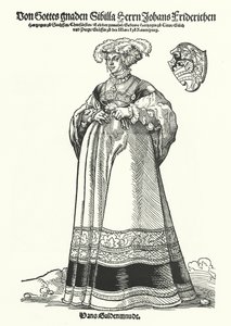 Portrait of Sibylle, Duchess of Saxony by German School