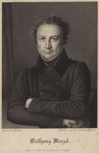 Portrait of Wolfgang Menzel by German School