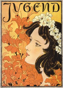 Portrait of a girl with flowers in her hair
