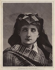 Portrait of a Woman, Prize-Winning Woodcut from the Arts and Crafts Exhibition, Leipzig, Germany by German School