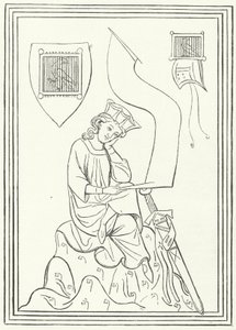 Portrait of the Middle High German lyric poet Walther von der Vogelweide from the Codex Manesse