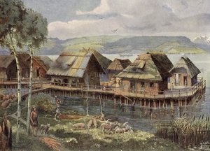 Prehistoric European lake village
