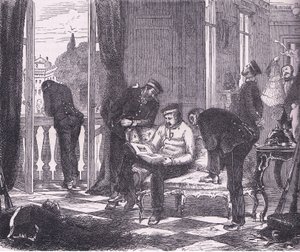 Prussians in occupation of a villa near Paris