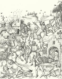 Ravaging and pillaging of a village