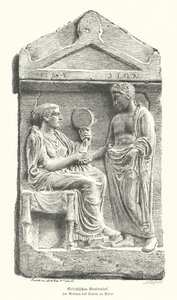 Relief on an Ancient Greek Gravestone by German School