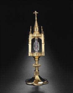 Reliquary with Tooth of Saint John the Baptist, Metalwork: 1375-1400