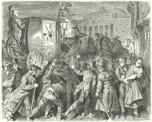 Revolt of the People of Brunswick Against Duke Charles II, 6 September 1830 by German School