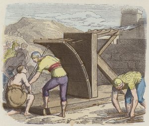 Roman Ballista (Coloured Engraving) by German School