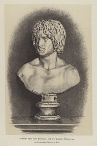 Roman bust of a Germanic man by German School