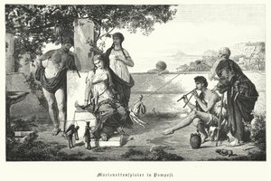 Roman puppeteers in Pompeii