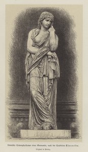 Roman triumphal statue of a Germanic woman by German School