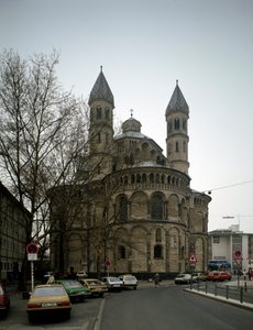 View of the Church of the Apostles by German School