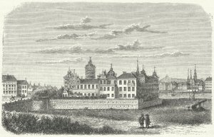 Royal palace in Stockholm in the 17th Century by German School