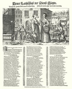 Satirical Poem on the Vices of Servants by German School