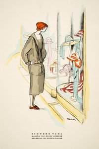 Schwere Wahl, Outfit by Eugen Mossner, from Styl, pub. 1922