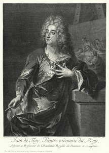Self-portrait of French artist Jean Francois de Troy by German School