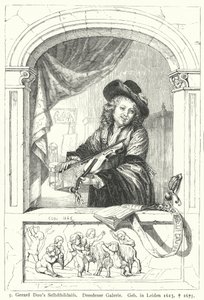 Self-Portrait of the Dutch Golden Age Painter Gerrit Dou by German School