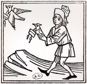 Sending a letter by Pigeon Post, 1488