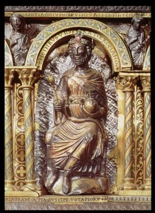 Shrine of Emperor Charlemagne, Detail of Henri IV, 1215
