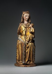 Shrine of the Virgin, closed panel by German School