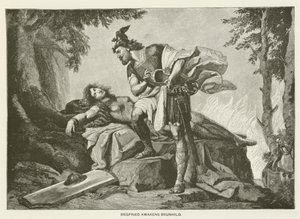 Siegfried awakens Brunhild by German School